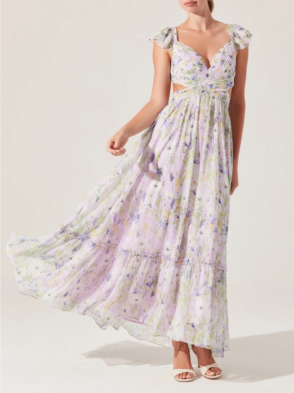 ASTR the Label Primrose Floral Strappy Back Maxi Dress